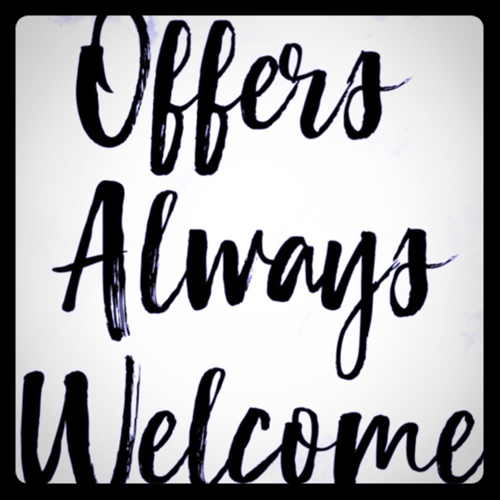 Offers always welcome!! 🖤 ♥️